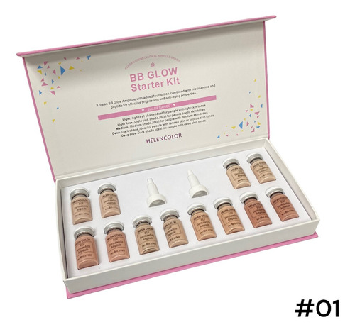 Bb Glow Starter Pigmentos Kit 12 Ampolas 8ml  Ibcccndc