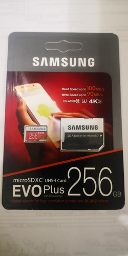 Tarjeta Mb-mc256ga/eu Evo Plus Con Adaptador Sd 256gb (Usado)