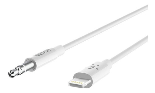 Imagen 2 de 3 de Cable De Audio Belkin De 3,5 Mm Con Conector Lightning Blanc