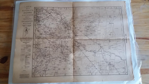 Mapa Inst.geog.militar Diario La Prensa 29 Septiembre 1932