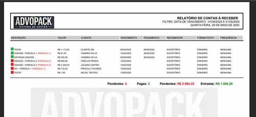 Sistema De Gestão Advogados Advopack