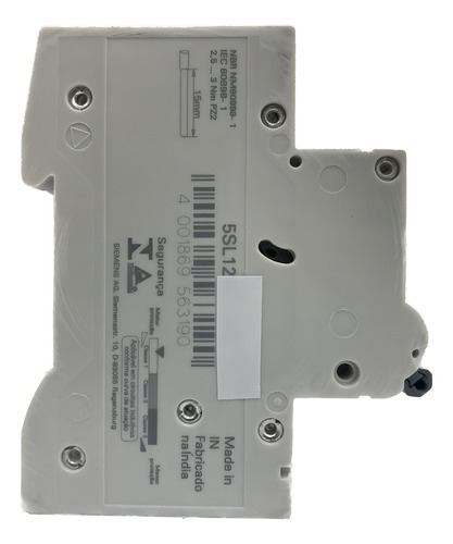 5sl1225-7mb - Disjuntor 2p 25a 230/400v Curva C - Siemens