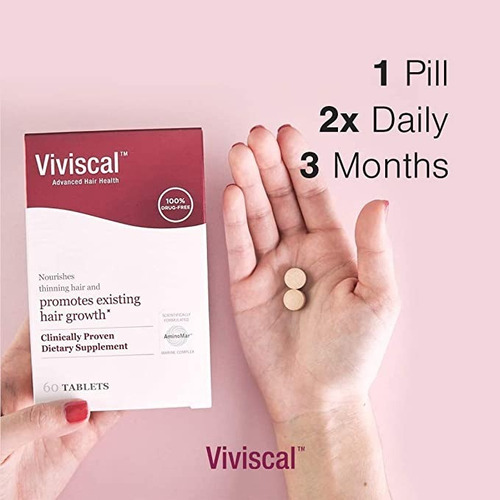Imagen 3 de 5 de Viviscal, Woman Advanced Hair Health. 60 Tabletas.