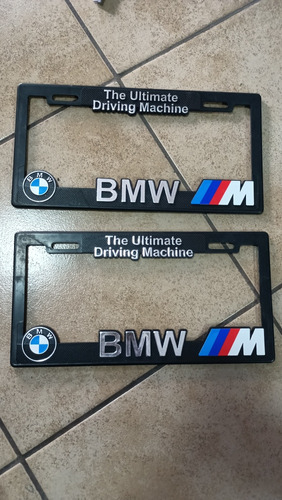 Par De Porta Placas Logo Bmw Por Par 