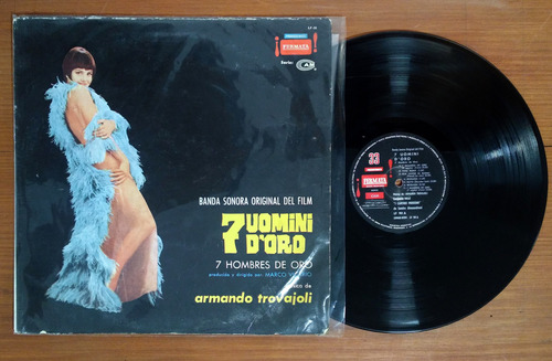 Armando Trovajoli 7 Uomini Doro 7 Hombres De Oro Disco Lp