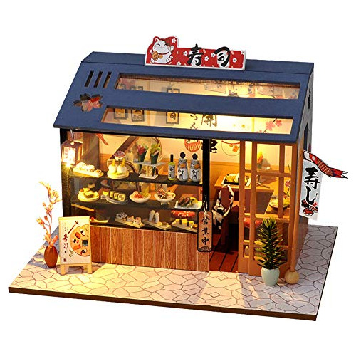 Casa De Muñecas Miniatura Muebles Y Luces Led, Kit De ...