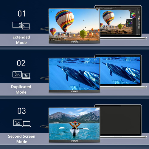 Monitor Portátil Wuawe 16 1920x1200p Usb-c Hdmi, Ips Hdr Fre