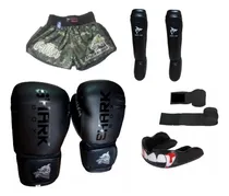 Comprar Kit Mma,kick Boxing:venda, Tibial, Short, Guante,5 Productos