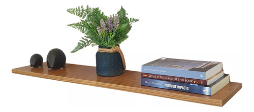 Prateleira Flutuante 180x20 Mdf Amadeirado 15mm 180x20cm