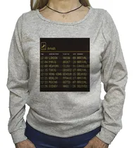 Comprar Buzo Lanilla Departures Cartel Aeropuerto Avion Vuelo P2