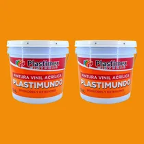 Comprar 2 Pack Pintura Vinílica Plastimex Colores Color 2 Pack 4l 621 Napolitano