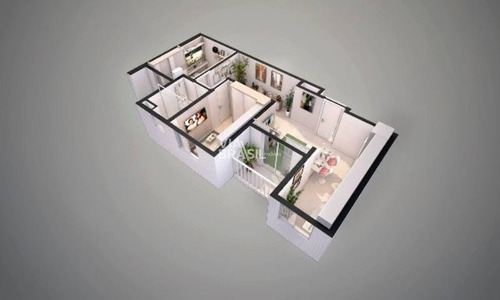 Imagem 11 de 13 de Apartamento Em Condomínio Padrão Para Venda No Bairro Centro, 2 Dorm, 1 Vagas, 53,91 M - 1065