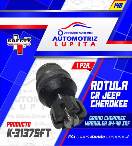 Rotula Cr Jeep Cherokee Grand Cherokee Wrangler 84-90 Inf Sa