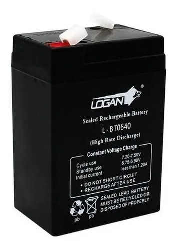 Imagen 1 de 3 de Bateria 6v 4ah Recargable Ups Lampara Emergencia Cercos