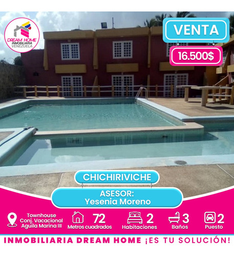 Tonwhouse En Venta  Conjunto Vacacional Aguila Marina Iii - Chichiriviche 