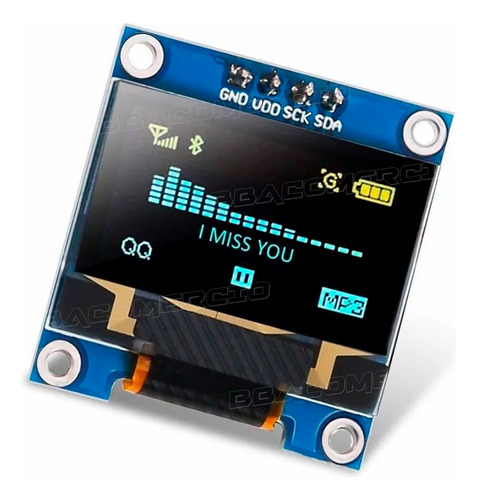 Tela Para Arduino Modulo Display Lcd Oled 0.96 I2c Ssd1306