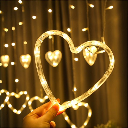 Lámpara De Diseño En Forma De Corazón, Lámpara De Cortina En