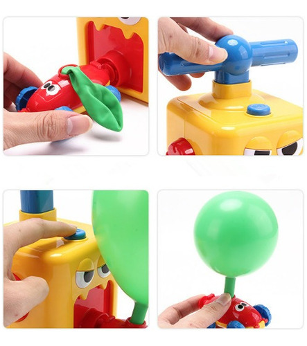 Imagen 5 de 10 de Versión Actualizada Globo Coche Lanzador De Bolas De Juguete