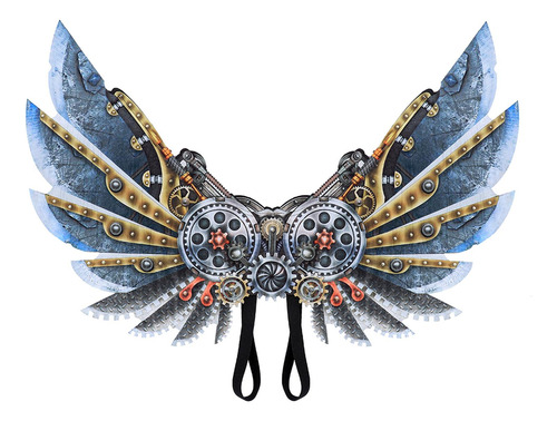 Cool Punk Wing Adultos Niños Steampunk Wing Disfraz Adulto