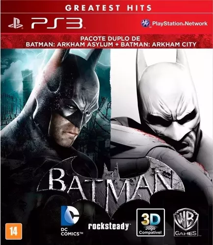 Jogo Batman: Arkham Asylum + Arkham City Ps3 | Frete grátis