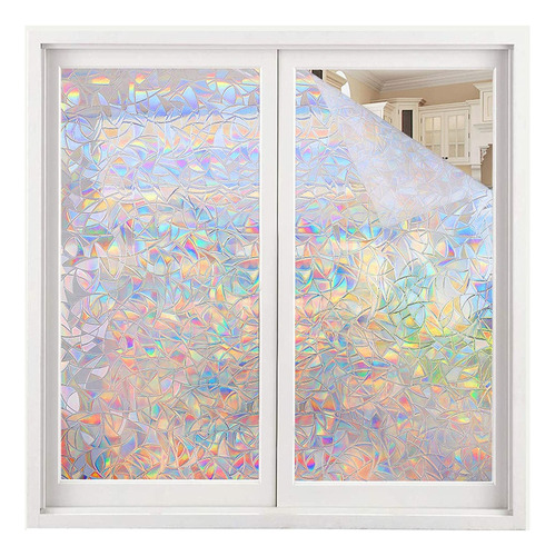 Película De Ventana De Arcoíris, 30 X 100 Cm, 3d, Para Venta