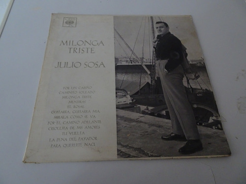 Julio Sosa - Milonga Triste - Vinilo Argentino Tango