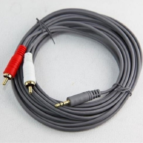 Cable Auxiliar De Audio Miniplug 3,5 A 2 Rca 2m Alta Calidad