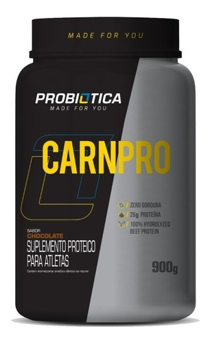 Carnpro Bef Protein 900g Probiótica - Proteína Da Carne Pura