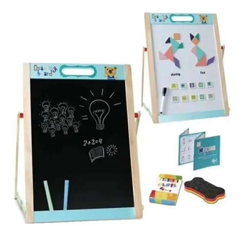 Pizarra magnetica y tiza niños sale