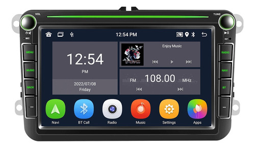 Estéreo Carplay Para Vw Vento Amarok Tiguan Jetta Gol Bora