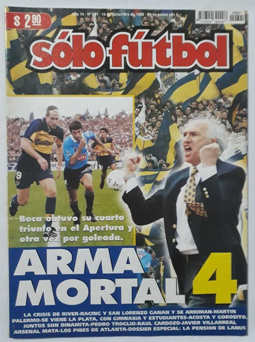 Revista Solo Futbol 691 - Bianchi Boca Belgrano 1998 Fs