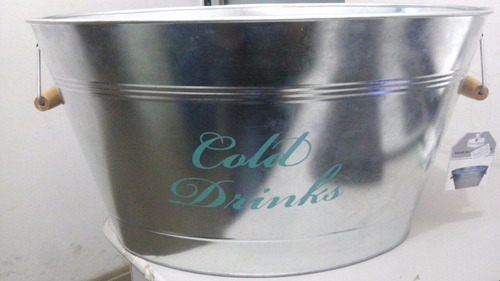 Balde De Gelo 30 Litros Cold Drinks De Alumínio C/ Alça