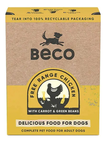 Alimento Húmedo Para Perros Beco Pollo Y Zanahorias 375 G