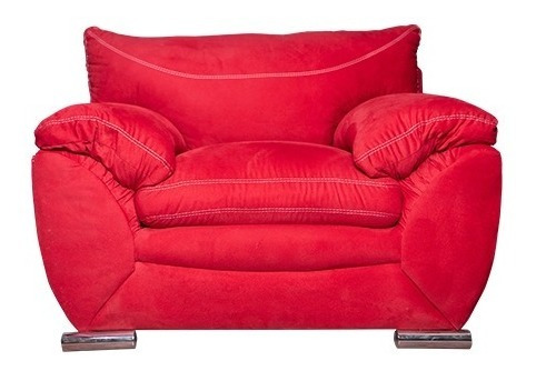 Sillón Sala Divan Asiento Silla Rojo R21 Muebles