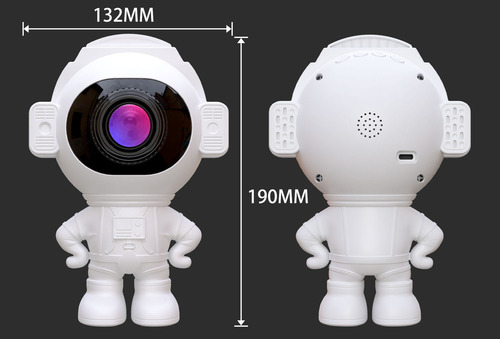 Lámpara Led Astronauta Proyector De Galaxia Estrella Regalo