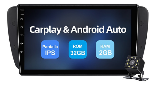 Fwefww Radio Android 10 Carplay Para Seat Ibiza 09-2015 Ram