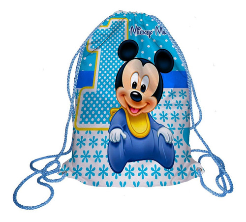 25 Morralito Dulcero Bolo Fiesta Infantil Mickey Bebes