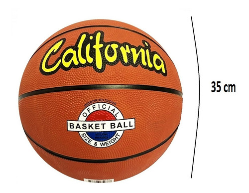 Imagen 2 de 4 de Pelota De Basquet California N° 5 Nba Basket