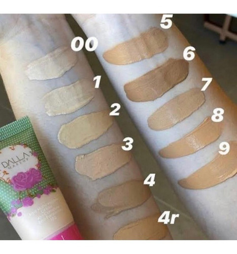 Imagem 2 de 2 de Base Líquida Matte Oil Free Vegana Dalla - Cor 02