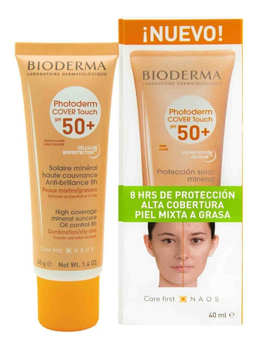 Photoderm Cover Touch Mineral Claro Spf 50 Sin Caja