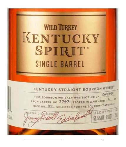 Whisky Wild Turkey Kentucky Spirit 1 Litro 50% Single Barrel