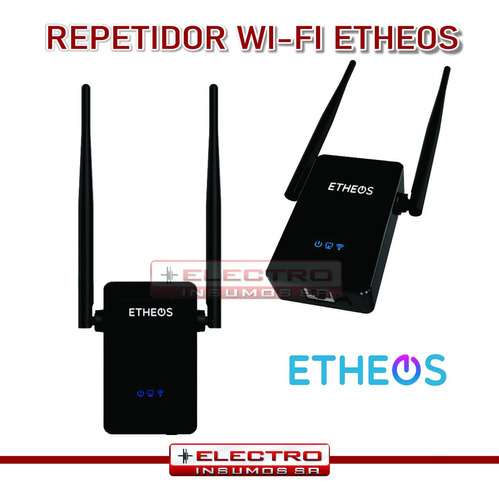Repetidor De Señal Wifi Extensor Etheos 300mbps 2 Antenas
