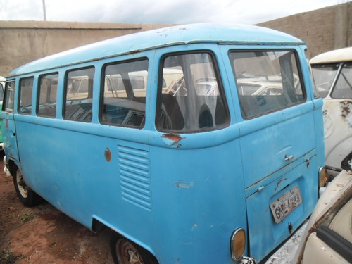 Kombi Vw Van Corujinha 1965 Funcionando Lisa De Lata P/ Rest