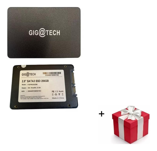 Disco Sólido Interno Gigatech 256gb Sata 3 + Regalo