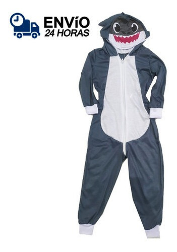 Pijama Infantil Macacão Kigurumi Fantasia Tubarão Parmalat