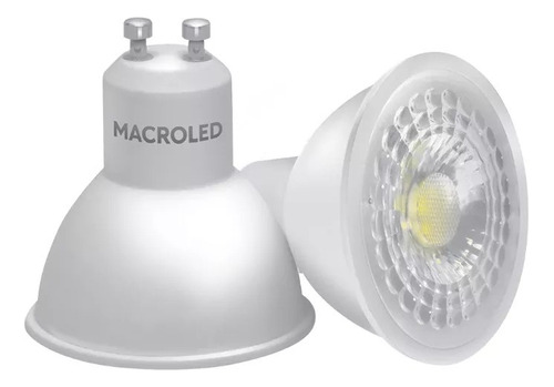 Lampara Dicro Led 7w 38* Gu10 220v Macroled Luz Blanco Neutro