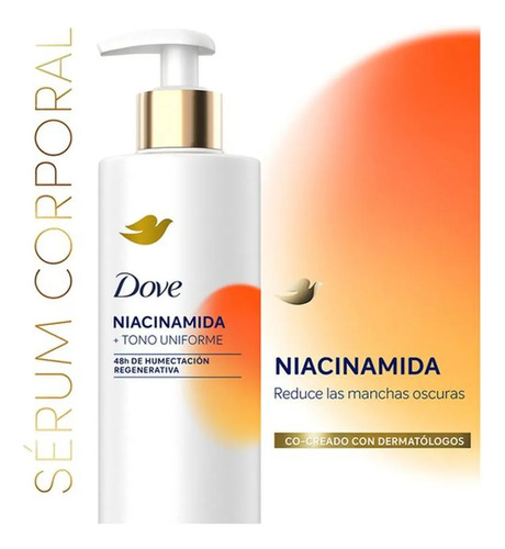 Crema Corporal Dove Sérum Aclara Niacinamida 1 Litro Neutra