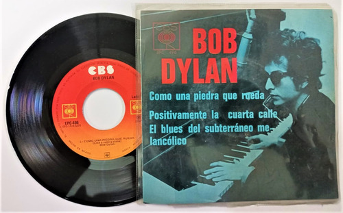 Bob Dylan Como Una Piedra Que Rueda Lp 45 Rpm Casi Como Nuev