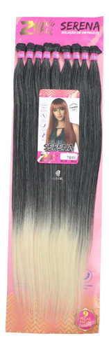 Cabelo 100 % Bio Organico Liso Em Tela -mega Hair - Serena Cor Californiana Platinado T1b 613