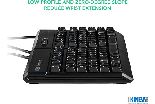 Teclado Mecanico Dividido, Ergonomico Para Pc | Negro